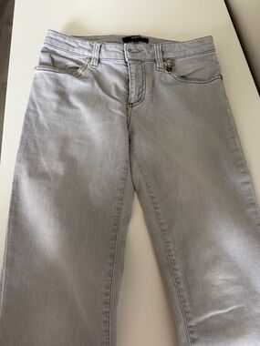 Versace Medusa Stretch Denim Jeans – Light Grey Slim Fit
